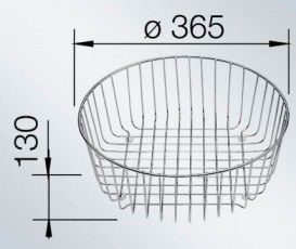 Кошик для посуду Blanco нержавіюча сталь 220574