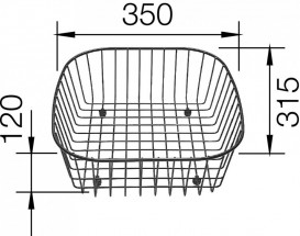 Кошик для посуду Blanco нержавіюча сталь 514238