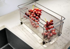 Корзина для посуды с держателем BLANCO нержавеющая сталь 223297
