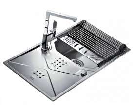 Коврик-сушилка Teka с теркой для всех типов моек нержавеющая сталь/резина 40199260