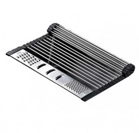 Коврик-сушилка Teka с теркой для всех типов моек нержавеющая сталь/резина 40199260