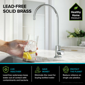 Кран для фільтрованої води Kraus Purita одноважільний латунь хром FF-100CH