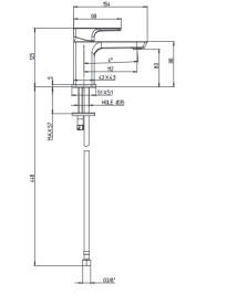 Кран для холодной воды Villeroy & Boch Subway 3.0 однорычажный матовое золото TVW11200600076