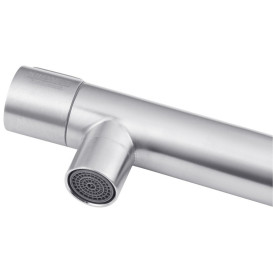 Кран для кухни на одну воду Kroner KRP Edelstahl Klassisch-ESG097 одновентильный никель CV022971