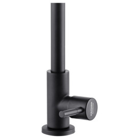 Кран для кухні на воду Kroner KRP Edelstahl Klassisch SCH098 одноважільний чорний CV032173