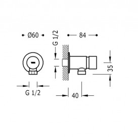 Зливний клапан Tres Tempotres хром 01220002