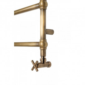 Кран для полотенцесушителя угловой NAVIN Премиум 3/4х1/2 латунь античная бронза 2 шт. 21-531530-4704