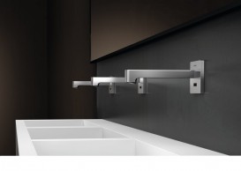 Кран для раковини Geberit Brenta електронний настінний харчування від мережі хром глянсовий 116.291.21.1