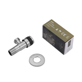 Кран приборный Kroner KRP Edelstahl Klassisch-ESG100 ½'х½' НН нержавеющая сталь CV022973