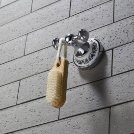 Крючок для ванной Kraus Apollo двойной латунь хром KEA-16501CH