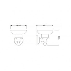 Мыльница для ванной Kraus Apollo с настенным держателем сатин KEA-16503BN 