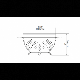 Дуршлаг с ручками Kraus нержавеющая сталь SP-1