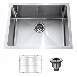 Мийка для кухні прямокутна Kraus Precision під стільницю нержавіюча сталь хром KHU101-23