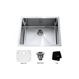 Мийка для кухні прямокутна Kraus Precision під стільницю нержавіюча сталь хром KHU101-23