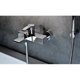 Душевая система с однорычажным смесителем Kraus Illusio латунь хром  KEF-14709CH