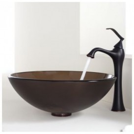 Змішувач для раковини Kraus Ventus змішувач високий латунь темний шоколад KEF-15000-ORB