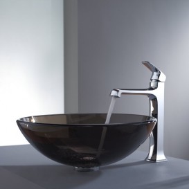 Змішувач для раковини Kraus Decorum змішувач високий латунь хром KEF-15200CH