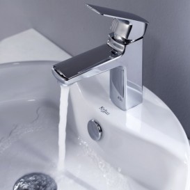 Смеситель для раковины Kraus Virtus однорычажный латунь хром KEF-15501CH