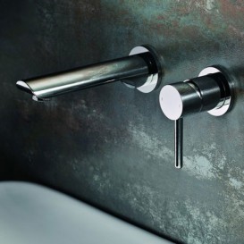 Змішувач для раковини одноважеля настінний Kraus Icon латунь хром KEF-15307CH