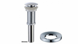 Раковина для ванної накладна кругла скляна Kraus GV-700-19mm