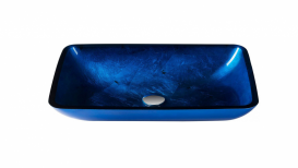 Раковина для ванной накладная стеклянная Kraus GVR-204-RE-15mm