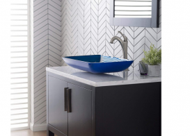 Раковина для ванной накладная стеклянная Kraus GVR-204-RE-15mm