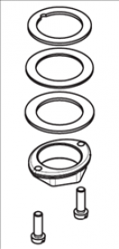 Крепежная гайка смесителя для раковины Hansgrohe 13961000