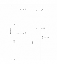 Потолочный кронштейн Kolo Next Walk In 195 см глянцевый хром HSKD19003