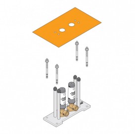 Крепление для напольного смесителя Dornbracht напольный скрытого монтажа хром 35 948 970 90