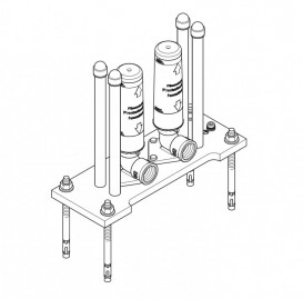 Крепление для напольного смесителя Dornbracht напольный скрытого монтажа хром 35 948 970 90