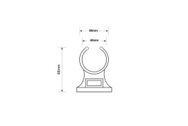 Крепление McAlpine  для внутренних канализационных труб 40/50 мм HC-C4050