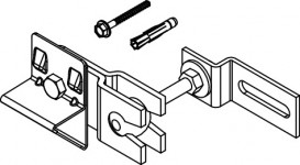 Кріплення Tece TECEprofil одинарне поворотне для кріплення профілю до стіни 9018011