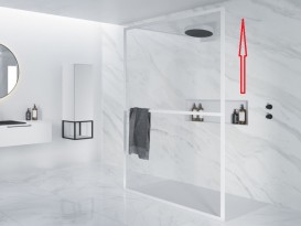 Кронштейн для фиксации душевой перегородки Riho Grid/Lucid 160 см белый 562528024