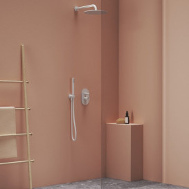 Кронштейн для верхнього душу Ravak бічний 35,1 см латунь білий матовий X07P688