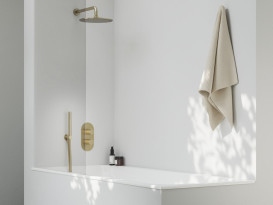 Кронштейн для верхнього душу Ravak бічний 35,1 см латунь золото матове X07P1242