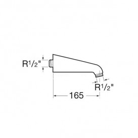 Кронштейн для верхнего душа Roca Tops and Arms настенный хром A505317100