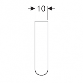 Кронштейн Geberit Publica Garda для универсальной раковины санфарфор белый 392075000