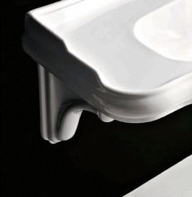 Кронштейн під раковину Kerasan Retro керамічний білий 107901