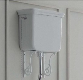 Кронштейны для высокого бачка Simas Lante латунь белый LAMN