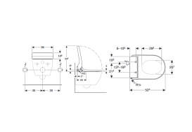 Крышка-биде для унитаза Geberit AquaClean Tuma Comfort белый/стекло чёрное 146.270.SJ.1