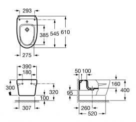 Крышка для биде Roca Khroma дюропласт органически белый A806652F6T