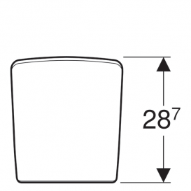Крышка для писсуара Geberit Pareo дюропласт белый 573410000