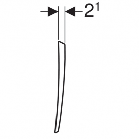 Крышка для писсуара Geberit Pareo дюропласт белый 573410000