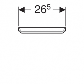 Крышка для писсуара Geberit Pareo дюропласт белый 573410000