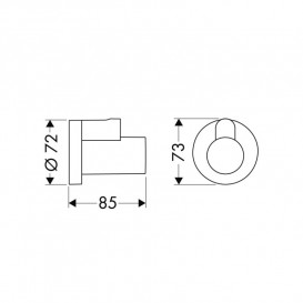 Крышка для углового вентиля Hansgrohe Axor полированное золото 51306990