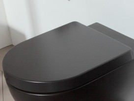 Крышка для унитаза Flaminia App с функцией soft close дюропласт графит QKCW03 NERO MATT(GRAFFITE)