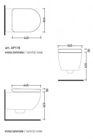 Крышка для унитаза Flaminia App с функцией soft close дюропласт графит QKCW03 NERO MATT(GRAFFITE)