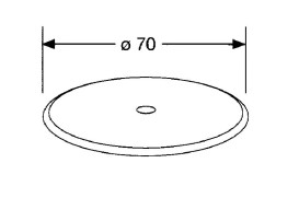 Кришка сифона для душового піддону Kludi Tasso 50 мм брошурована бронза PVD 71520N100