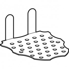 Крышка сливного отверстия для писсуаров Geberit Selnova нержавеющая сталь 500.102.00.1