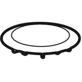 Крышка сливного отверстия Geberit d52 для сифона для душевых поддонов черный матовый 150.280.14.1